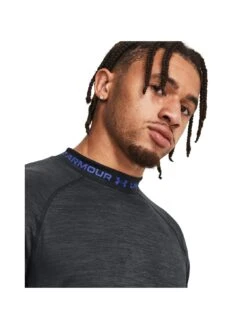 UNDER ARMOUR Men's Training ColdGear® Armour Twist Mock Neck Long Sleeve Top - Black -Sport Sphere VLGT8 SQ3 0000000004 BLACK MDo