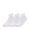 UNDER ARMOUR Essential 3 Pack Quarter Crew Socks - White
