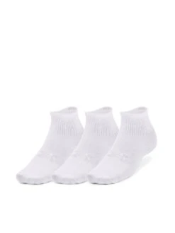 UNDER ARMOUR Essential 3 Pack Quarter Crew Socks - White