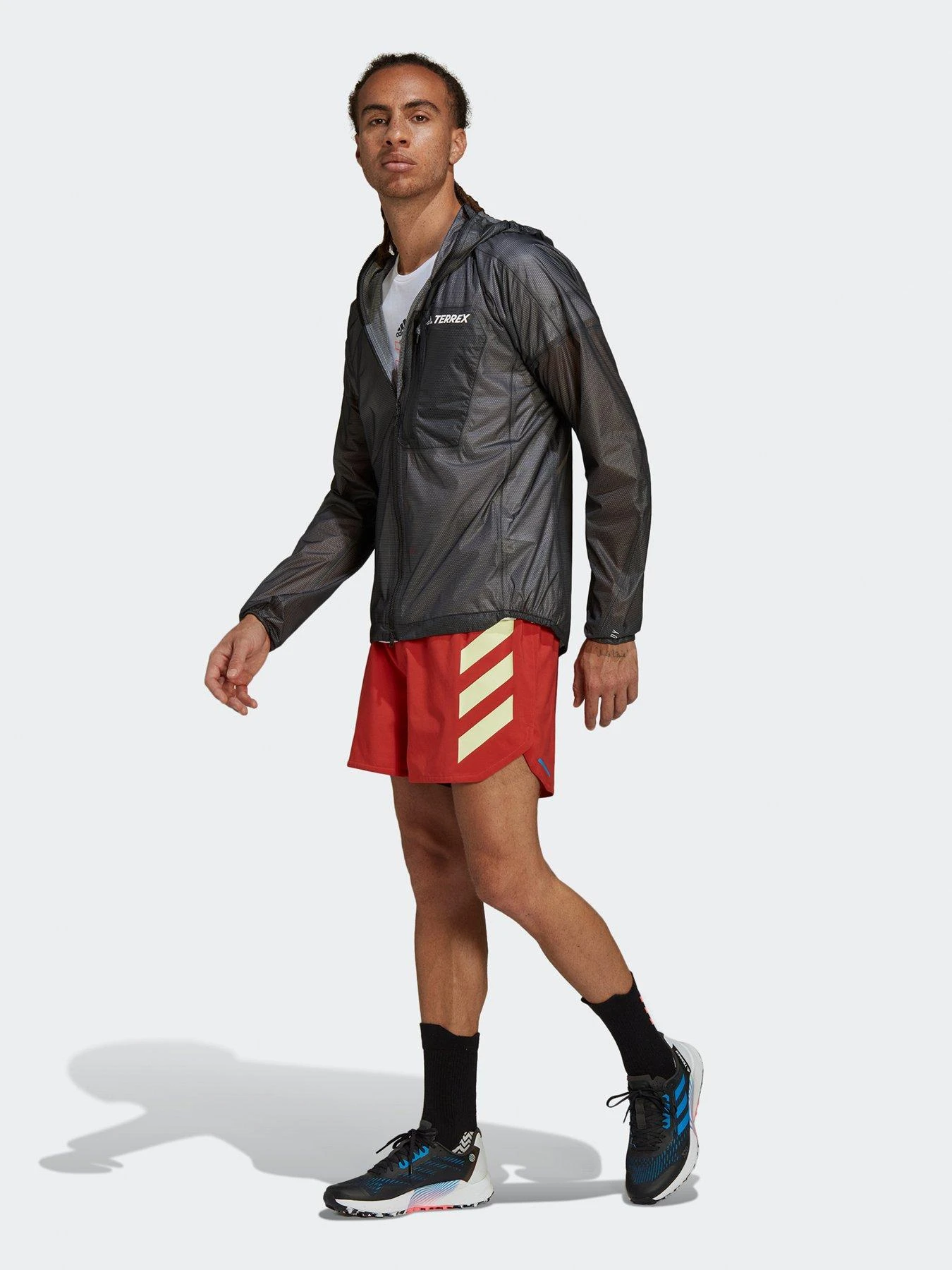 Adidas Terrex Men's Agravic Trail Rain Jacket - Black 3 Adidas Terrex Men's Agravic Trail Rain Jacket - Black - Image 3