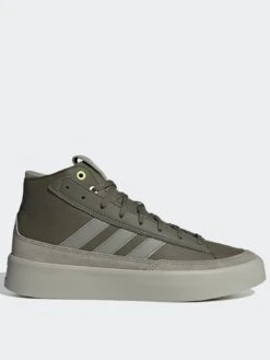 Adidas Sportswear Znsored Hi Premium Leather Trainers - Green