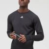 Adidas Men's Ultimate Running Long Sleeve T-Shirt - Black