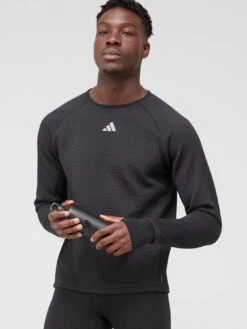 Adidas Men's Ultimate Running Long Sleeve T-Shirt - Black