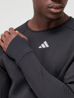 Adidas Men's Ultimate Running Long Sleeve T-Shirt - Black -Sport Sphere VLP3B SQ4 0000000004 BLACK MDd