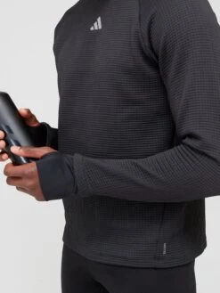 Adidas Men's Ultimate Running Long Sleeve T-Shirt - Black -Sport Sphere VLP3B SQ5 0000000004 BLACK MDd1