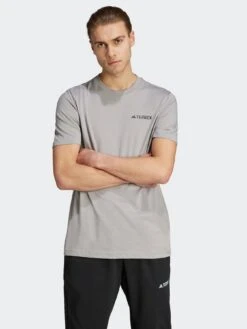 Adidas Terrex Men's Left Chest Logo T-Shirt - Grey