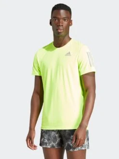 Adidas Men's Own The Run Running T-Shirt - Yellow