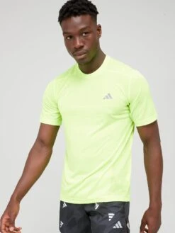 Adidas Men's Ultimate Knit Running Tee - Yellow
