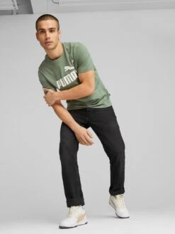 Puma Essentials Big Logo T-Shirt - Green -Sport Sphere VLQR9 SQ3 0000000047 GREEN MDo