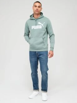 Puma Essentials Big Logo Hoodie - Green -Sport Sphere VLQRA SQ3 0000000047 GREEN MDo