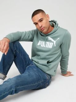 Puma Essentials Big Logo Hoodie - Green -Sport Sphere VLQRA SQ6 0000000047 GREEN MDd2