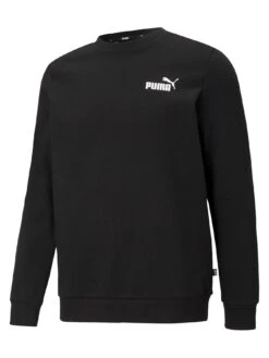 Puma Plus Size Essentials Small Logo Crew Sweat - Black
