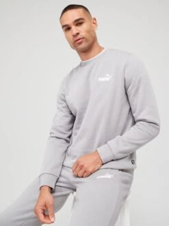 Puma Essentials Small Logo Crew Sweat - Grey -Sport Sphere VLQTN SQ5 0000000005 GREY MDd1