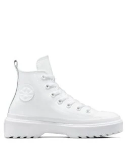 Converse Older Girls Chuck Taylor All Star Eva Lift Leather Hi Top Trainers