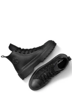 Converse Chuck Taylor All Star Lugged Lift Leather Hi Top Trainers -Sport Sphere VLTLY SQ4 0000000004 BLACK SLt