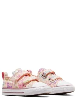 Converse Chuck Taylor All Star Feline Florals 2v Infant Trainers -Sport Sphere VLTN1 SQ2 0000000063 PINK SLf