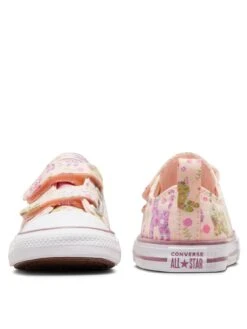 Converse Chuck Taylor All Star Feline Florals 2v Infant Trainers -Sport Sphere VLTN1 SQ3 0000000063 PINK SLb