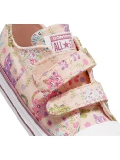 Converse Chuck Taylor All Star Feline Florals 2v Infant Trainers -Sport Sphere VLTN1 SQ6 0000000063 PINK SLd