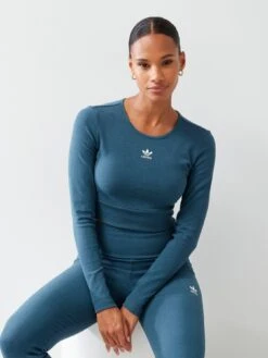 Adidas Originals Rib Longsleeve Tee -Sport Sphere VM00C SQ5 0000000048 NAVY MDd1