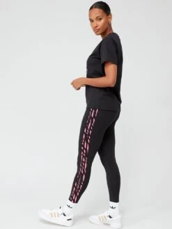Adidas Originals 3 Stripe Animal Print Leggings -Sport Sphere VM05X SQ3 0000000063 PINK MDo