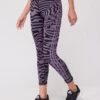 Adidas Performance Optime Trainicons Jacquard 3-stripes Leggings - Purple
