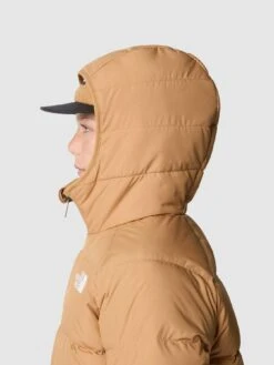THE NORTH FACE Boys Reversible North Down Hooded Jacket - Dark Beige  -Sport Sphere VM1W9 SQ4 0000000278 DARK BEIGE SLd
