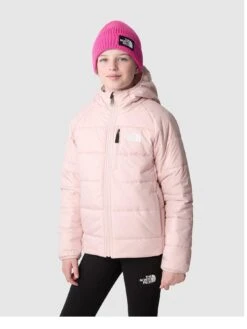 THE NORTH FACE Girls Reversible Perrito Jacket - Light Pink