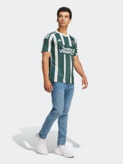 Adidas Manchester United Mens 23/24 Away Stadium Replica Shirt - Green -Sport Sphere VM299 SQ4 0000000047 GREEN SLd