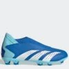 Adidas Junior Predator Accuracy Laceless 20.3 Firm Ground Football Boots - Blue
