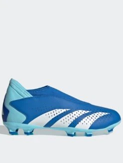 Adidas Junior Predator Accuracy Laceless 20.3 Firm Ground Football Boots - Blue