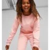 Puma Girls Fleece Loungewear Suit - Light Pink