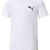 Puma Boys Training Small Logo Tee - White