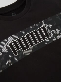 Puma Boys Training Sports Graphic Tee - Black -Sport Sphere VM2II SQ4 0000000004 BLACK SLd
