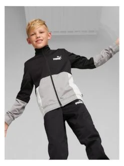 Puma Boys Colourblock Poly Tracksuit
