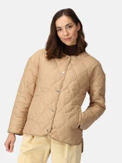 Regatta Harletta Baffled/quilted Jackets - Light Brown
