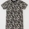Ellesse Junior Girls Ezrah Zebra Print Dress