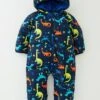 Columbia Infant Snuggly Bunny Dinosaur Print Bunting Insulated Snowsuit - Navy
