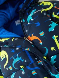 Columbia Infant Snuggly Bunny Dinosaur Print Bunting Insulated Snowsuit - Navy -Sport Sphere VMBP9 SQ4 0000000048 NAVY SLd