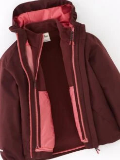 Jack Wolfskin Children's Iceland 3 In 1 Jacket - Pink -Sport Sphere VMF2A SQ5 0000000063 PINK SLd1