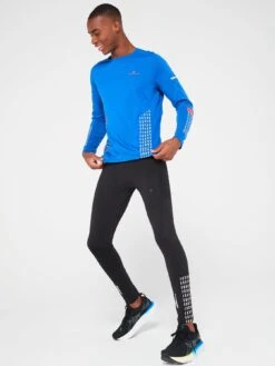 Ronhill Men's Ronhill Tech Afterhours Long Sleeve Tee - Blue -Sport Sphere VMHN2 SQ3 0000000020 BLUE MDo