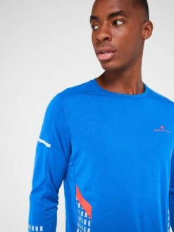 Ronhill Men's Ronhill Tech Afterhours Long Sleeve Tee - Blue -Sport Sphere VMHN2 SQ4 0000000020 BLUE MDd