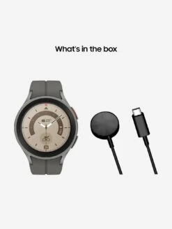 Samsung Galaxy Watch 5 Pro 45mm (GPS) - Grey Titanium -Sport Sphere VMRM9 SQ7 0000000005 GREY SLd3