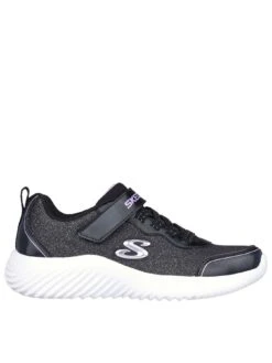 Skechers Bounder Girly Groove Sparkle Mesh Trainer