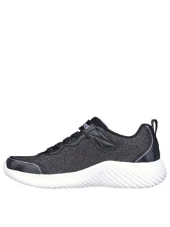 Skechers Bounder Girly Groove Sparkle Mesh Trainer -Sport Sphere VNOOA SQ3 0000000004 BLACK SLb