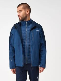 Regatta Wentwood 3 In 1 Waterproof Insulated Jacket - Blue/Navy
