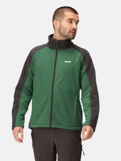 Regatta Hedman II Full Zip Fleece - Green/Grey