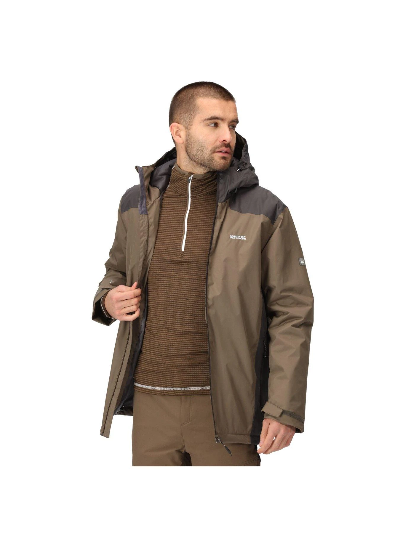 Regatta Thornridge Ii Waterproof Jacket - Khaki 2 Regatta Thornridge Ii Waterproof Jacket - Khaki - Image 2
