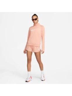 Nike Women's Dri Fit Mid-Rise Brief-Lined Running Shorts - Orange -Sport Sphere VONSW SQ3 0000000198 ORANGE MDo