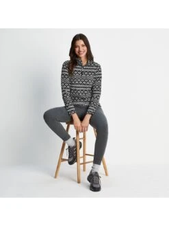 TOG24 Women's Shepley 1/4 Zip Microfleece Top - Black -Sport Sphere VOQL0 SQ5 0000000004 BLACK MDd1