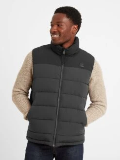 TOG24 Men's Murton Poly Heavy Padded Gilet - Black